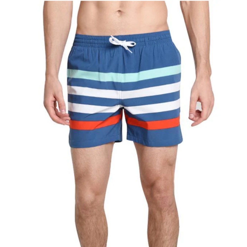 Chubbies Me Likey The Stripey Stretch 5.5” Lined Swim Trunks Small